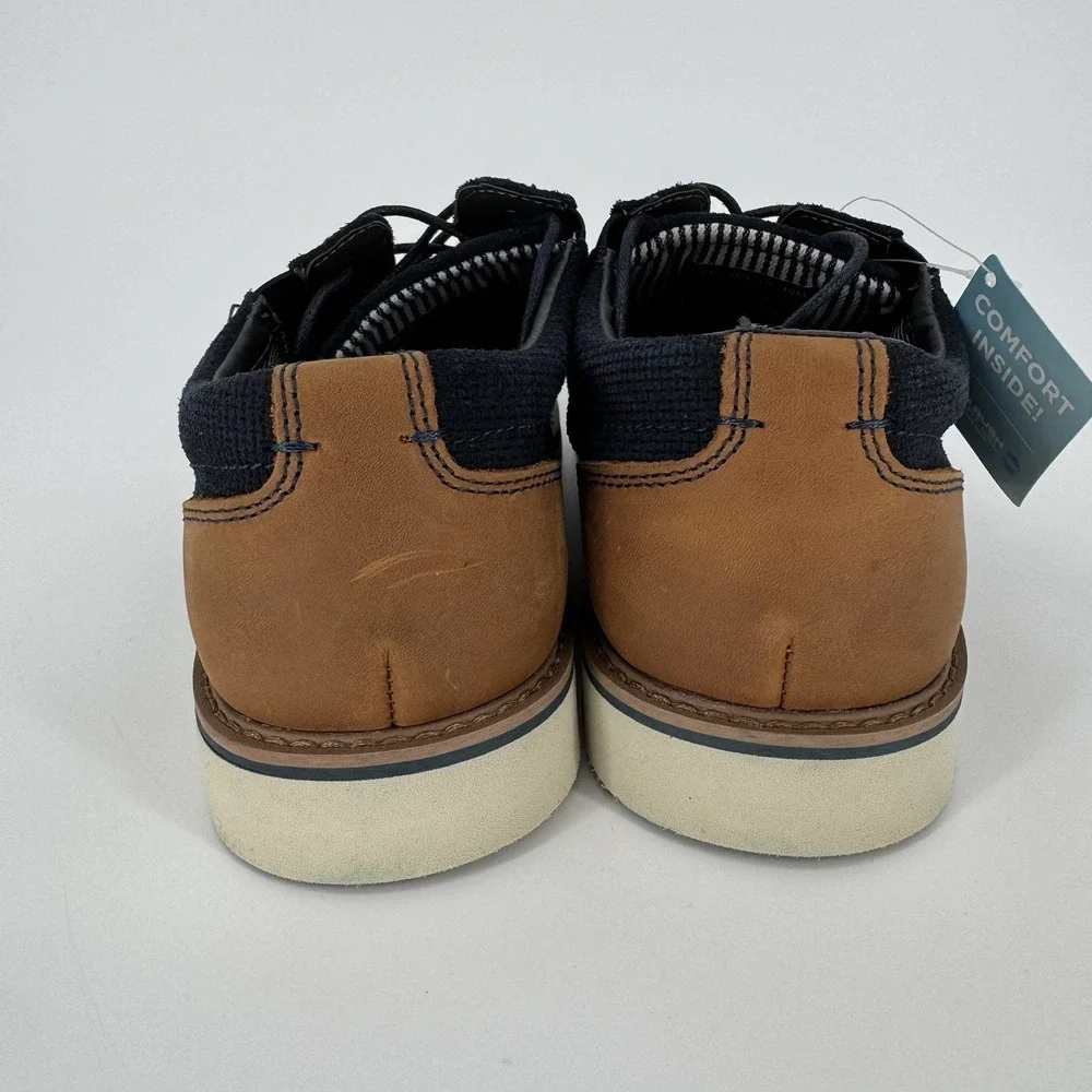 Nunn Bush Comfort Gel Memory Foam Mens Blue Casual Dress Lace up‎ Shoes Size 10M